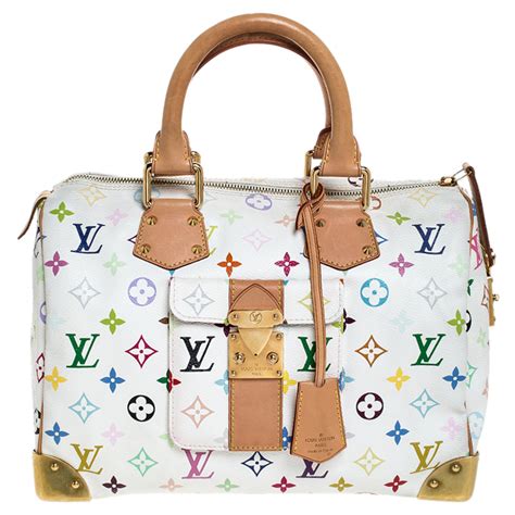 louis vuitton white canvas bag|Speedy 30 Monogram .